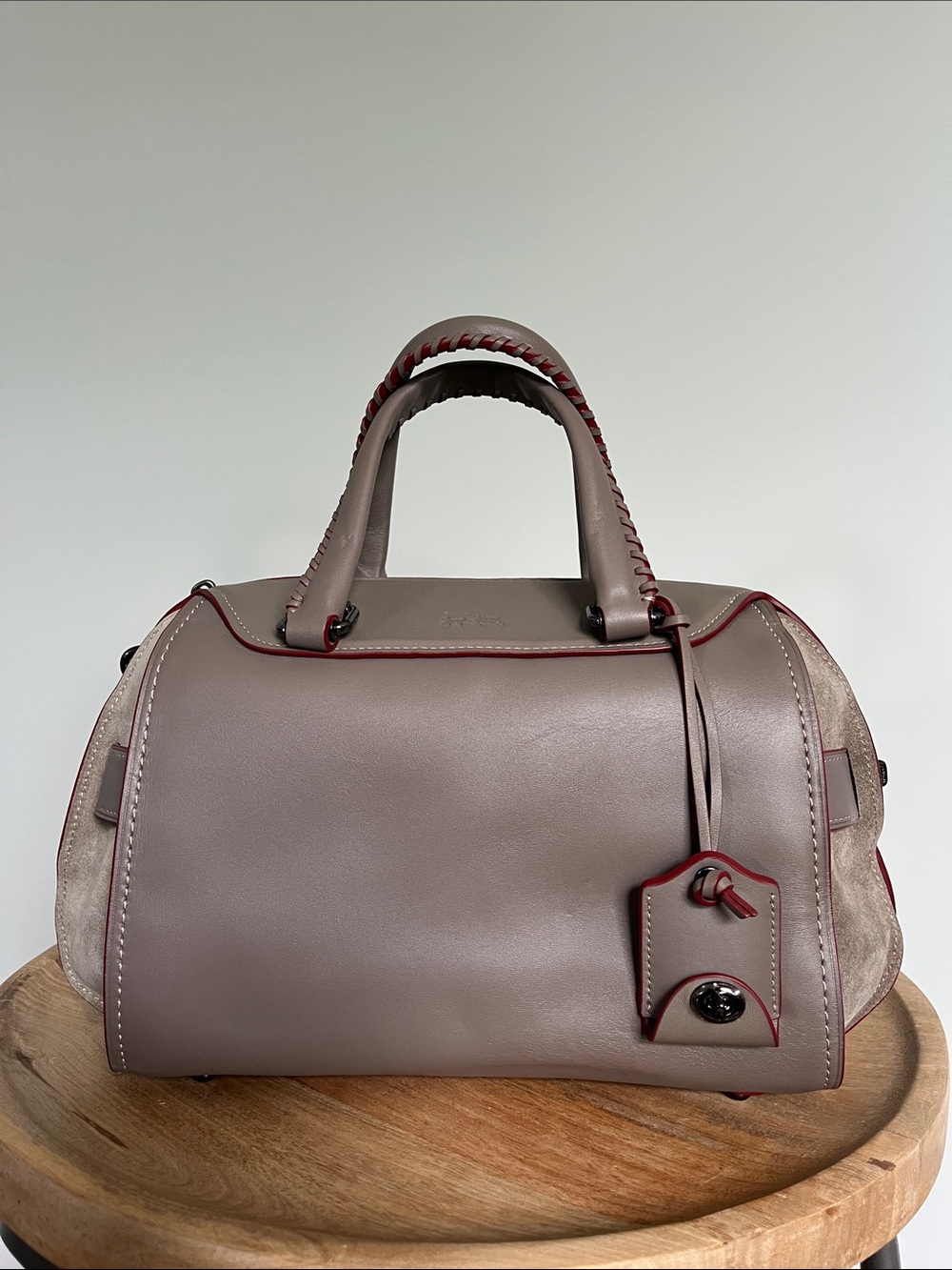 NWT Coach 1941 Ace Satchel Bag 75th Anniversary Gray Whipstitch Limited Edition - Picture 3 of 17